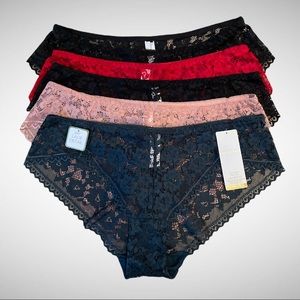 Adrienne Vittadini 5-pack No Line Lace Panties M